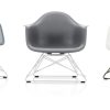 LAREames Plastic Armchair LAR, verchroomd, pebble