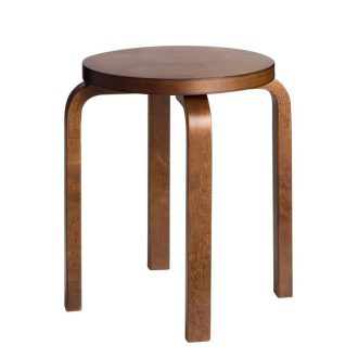 Stool E60 Stool E60, ongemonteerd 4 poten, stapelbaar, poten en zit in gebeitst walnotenhout