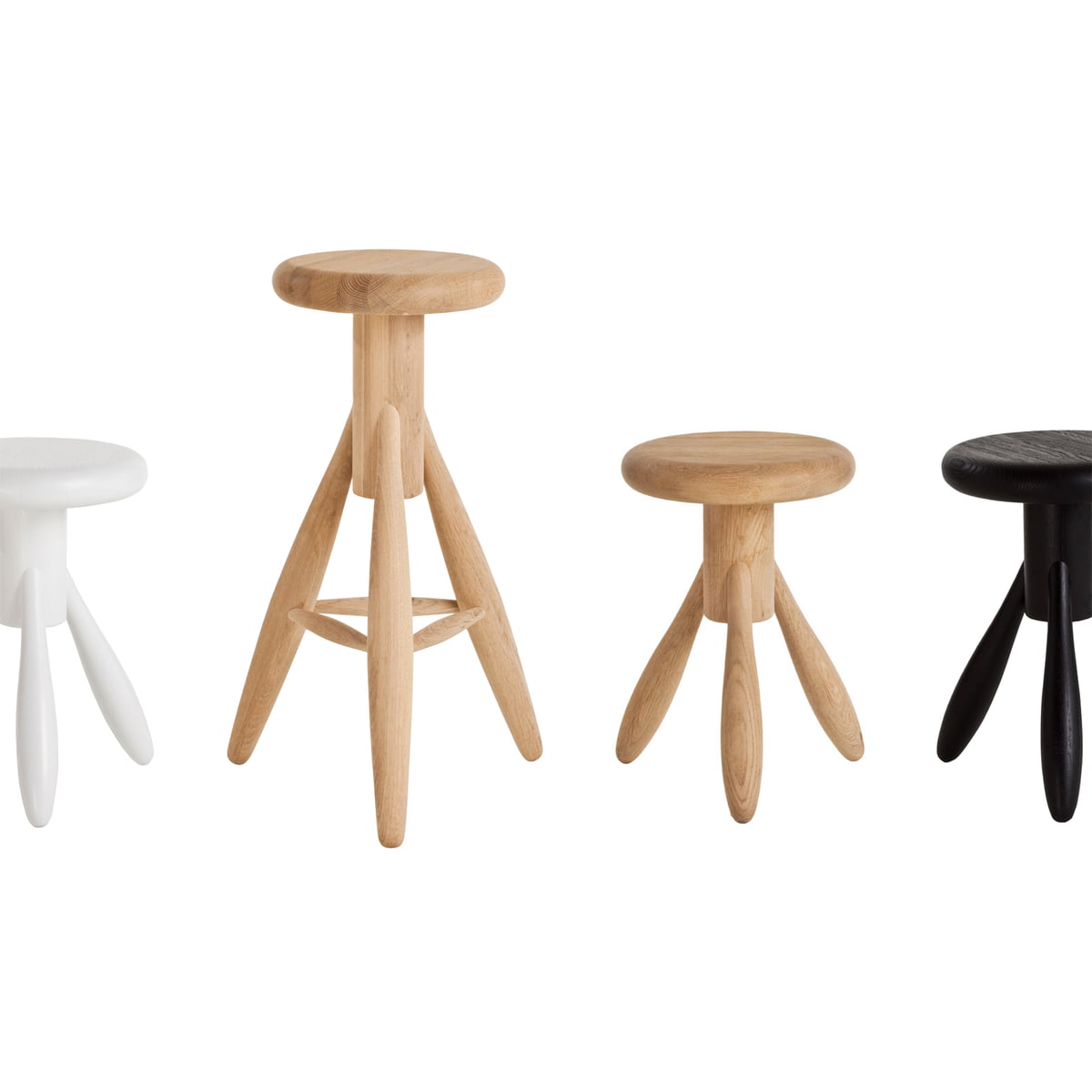 Rocket Bar StoolRocket Bar Stool, gezeept eiken zithoogte 73 cm