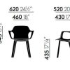 HAL Armchair WoodHAL Armchair Wood, houten onderstel, niet stapelbaar