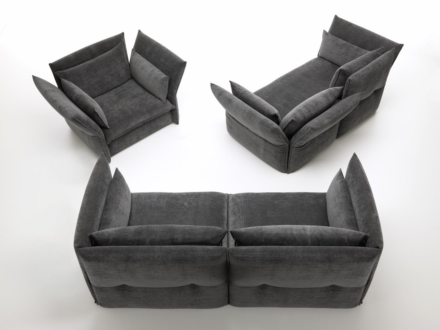 Mariposa Two-Seater Mariposa Two-Seater, Iroko 2 - 08 dark grey
