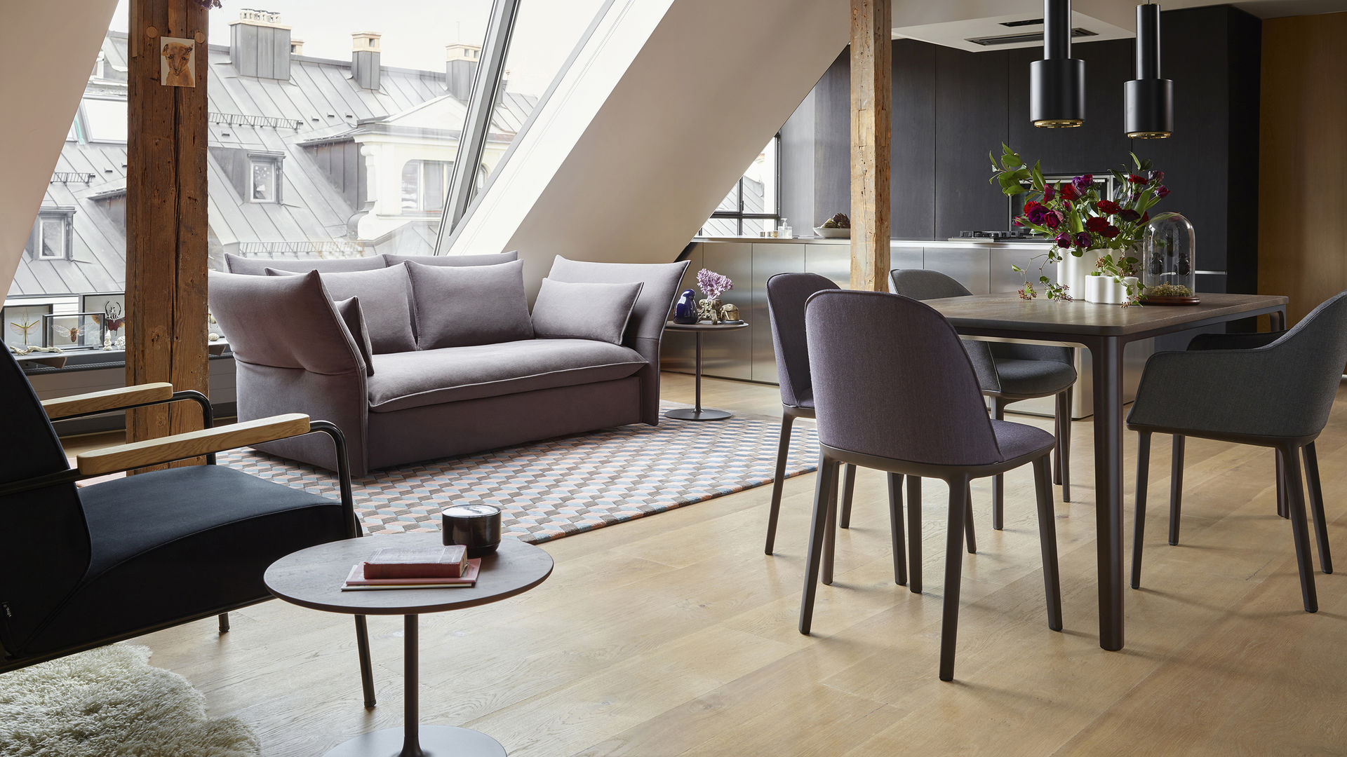 Mariposa Two-Seater Mariposa Two-Seater, Iroko 2 - 08 dark grey