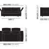 Mariposa Two-Seater Mariposa Two-Seater, Iroko 2 - 08 dark grey