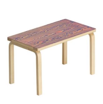Bench 153B poten in Bench 153B poten in naturel gelakt berken zitgedeelte 72,5 x 40cm zit berken in dennenhout fineer ColoRing pink/purple, in carry away package