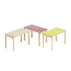 Bench 153B poten in Bench 153B poten in naturel gelakt berken zitgedeelte 72,5 x 40cm zit berken in dennenhout fineer ColoRing pink/purple, in carry away package