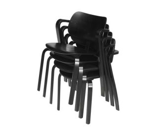 Aslak Chair Aslak Chair beuken, black gelakt viltglijders gemonteerd (kunststofglijders inclusief schroeven in box) verpakking 1 stoel/karton