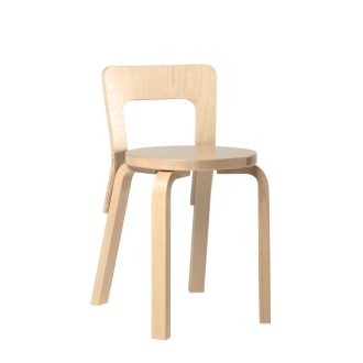 Chair 65 Chair 65 ongemonteerd poten en rugleuning gelakt naturel berken, zitting in berken fineer zithoogte 45,5cm
