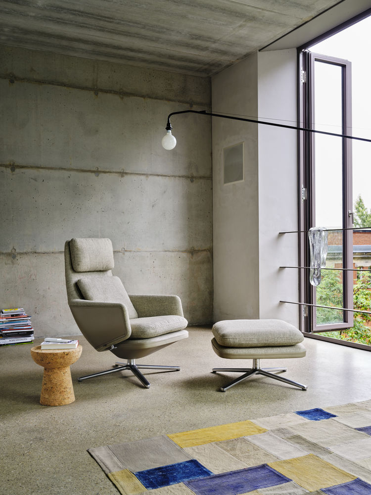 Grand Relax en OttomanGrand Relax en Ottoman - dumet - leder forte