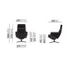 Grand Relax en OttomanGrand Relax en Ottoman - dumet - leder forte