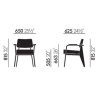 Fauteuil DirectionFauteuil Direction - Bleu Dynastie - Twill blue/grey