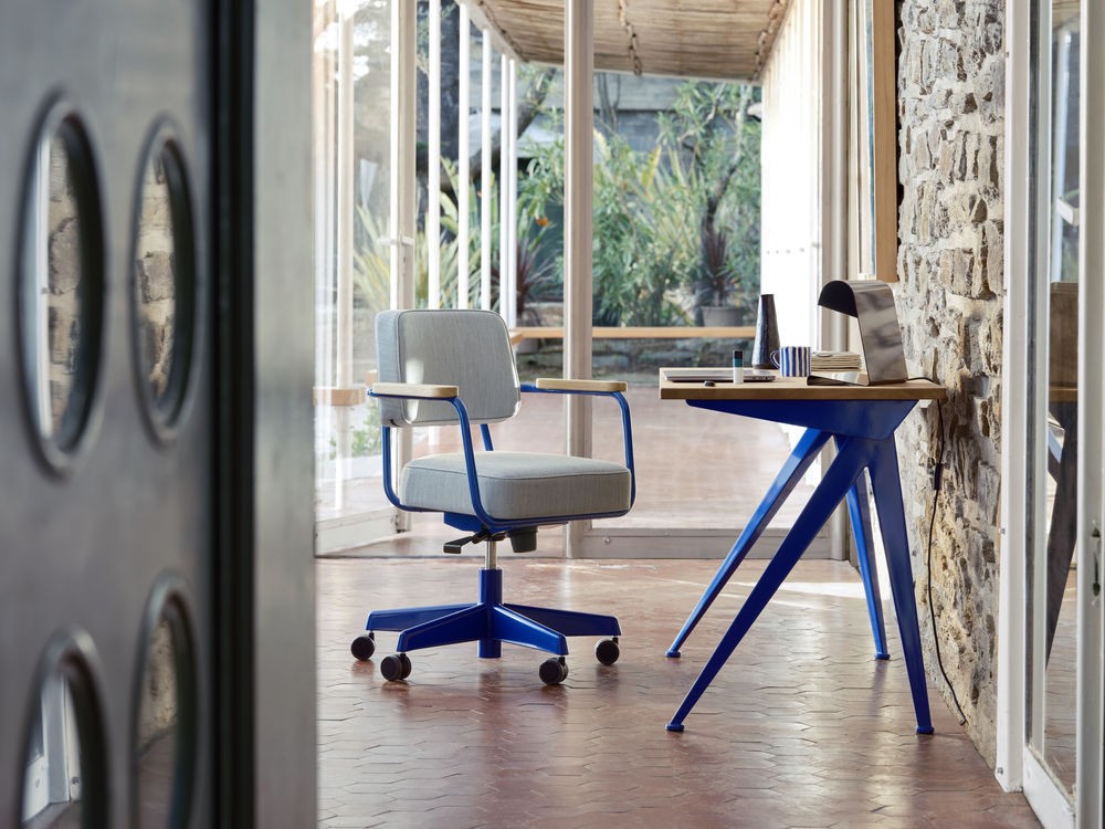 Fauteuil Direction PivotantFauteuil Direction Pivotant - Bleu Marcoule - Tress ice grey