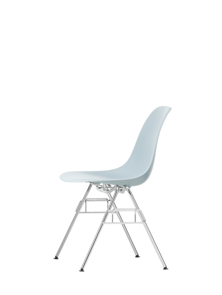 Eames Plastic Side Chair RE (DSS)Eames Plastic Side Chair RE - DSS - ice grey - chrome