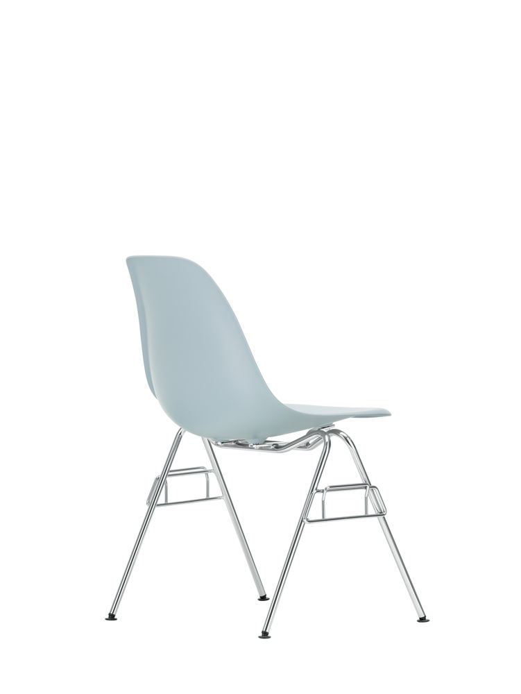 Eames Plastic Side Chair RE (DSS)Eames Plastic Side Chair RE - DSS - ice grey - chrome