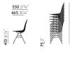 Eames Plastic Side Chair RE (DSS-N)Eames Plastic Side Chair RE - DSS-N - forest green - chrome