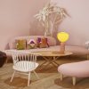 Freeform SofaFreeform Sofa - Pale rose/Cognac - Noten gebeitst