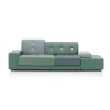 Polder SofaPolder Sofa - The Sea Greens - light buttons - arm left