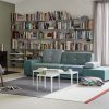 Polder SofaPolder Sofa - The Sea Greens - light buttons - arm left