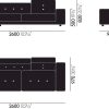 Polder SofaPolder Sofa - The Sea Greens - light buttons - arm left