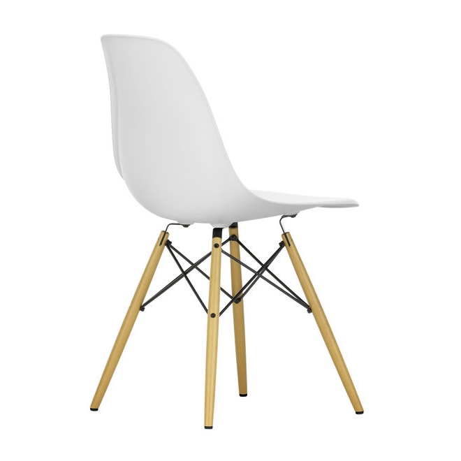 Eames Plastic Side Chair RE (DSW)DSW Plastic RE - cotton white - ash honey