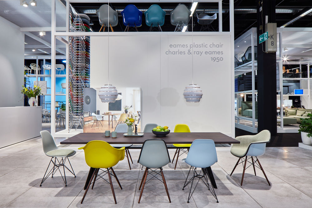 Eames Plastic Side Chair RE (DSW)DSW Plastic RE - cotton white - ash honey