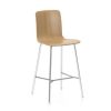 HAL Ply Stool MediumHAL PLY Stool Medium - oak natural - chrome
