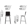 HAL Ply Stool MediumHAL PLY Stool Medium - oak natural - chrome
