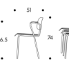 Lukki ChairArtek - Lukki, zwart beuken fineer zwart, structuur stalen buis zwart