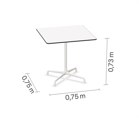 Eames Contract TableEames Contract Table - wit