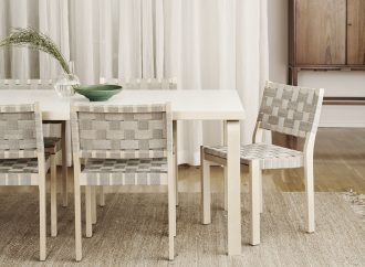 Chair 611Artek - Chair 611, naturel/rood