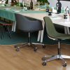 Eames Plastic Side Chair PSCCPSCC, aluminium gepolijst, wit