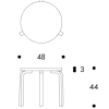 Table 90DArtek TB90D Tafel 90D berken