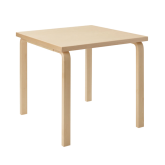 Table 80C, squareArtek TB80C Tafel 80C berken 74 cm