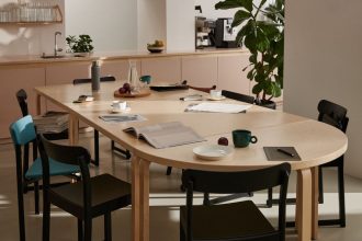 Table 80C, squareArtek TB80C Tafel 80C berken 74 cm