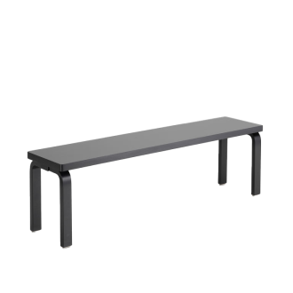 Bench 168BArtek - Bank 168B massief blad, zwart gelakt