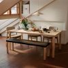 Bench 168BArtek - Bank 168B massief blad, zwart gelakt