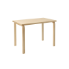 Table 80B, rectangular tabletop TB80B Artek Tafel 80B berken 74 cm