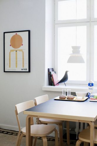 Table 81B, rectangular tabletopTB81B Artek Tafel 81B berken 74cm