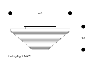 A622B PlafondlampPlafondlamp A622B EU