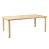 Table 81A, rectangular tabletopTB81A Artek Tafel 81A berken 74cm