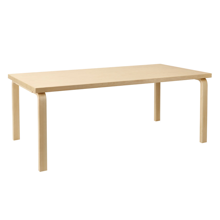 Table 81A, rectangular tabletopTB81A Artek Tafel 81A berken 74cm