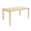 Table 82A, rectangular tabletopTB82A Artek Tafel 82A berken 74 cm