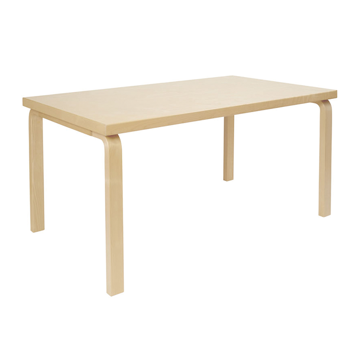 Table 82A, rectangular tabletopTB82A Artek Tafel 82A berken 74 cm