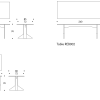 REB012, Kaari Table Artek REB012 Kaari Tafel 160x80cm