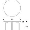 Children's Table Round 90AArtek TB90A Table 90A berk 60cm