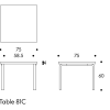 Children's Table 81CArtek TB81C Tafel 81C berken 60cm
