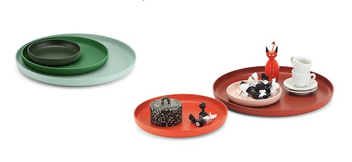 TraysTrays - set van 3 dienbladen, groen