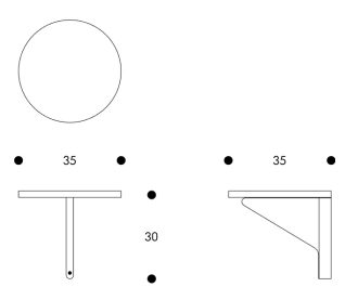 REB 007 Kaari ShelfArtek - REB 007 Kaari Shelf - Legplank - Zwart
