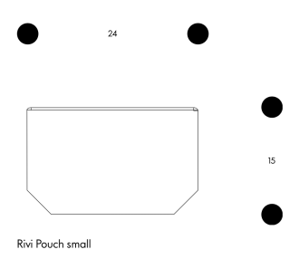 RIVI pouch smallArtek Rivi Pouch Small Wit/Blauw