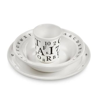 Children's tableware set , swedish lettersChildren's tableware set - Kay Bojesen