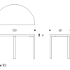 Table 95Artek T95 Tafel 95 berken 74cm